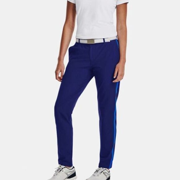 Under Armour 1362772 456 Women's Sz 10 Blue UA Links Mid-Rise Pants - Picture 1 of 12